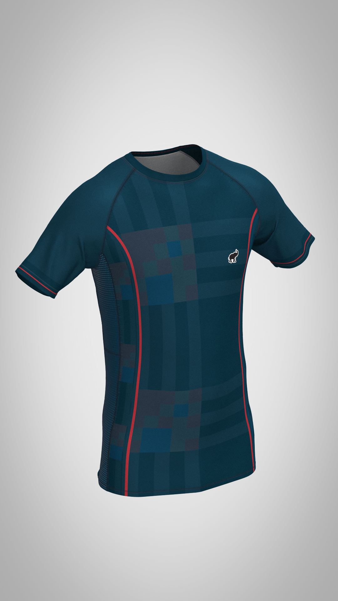 Grappling Rashguard "Tartan Deep Blue"