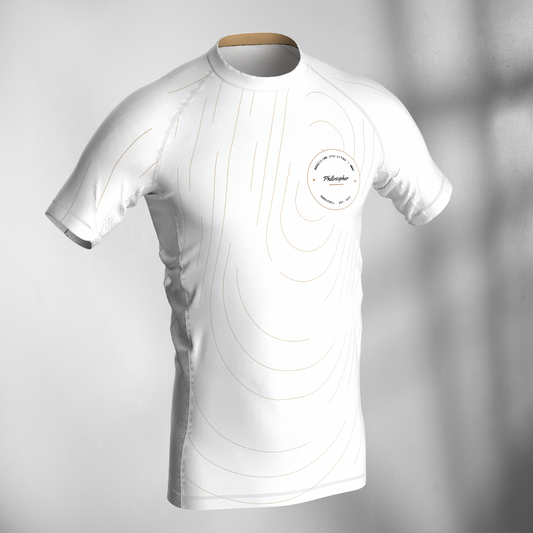 Rashguard "Philosopher BJJ White"