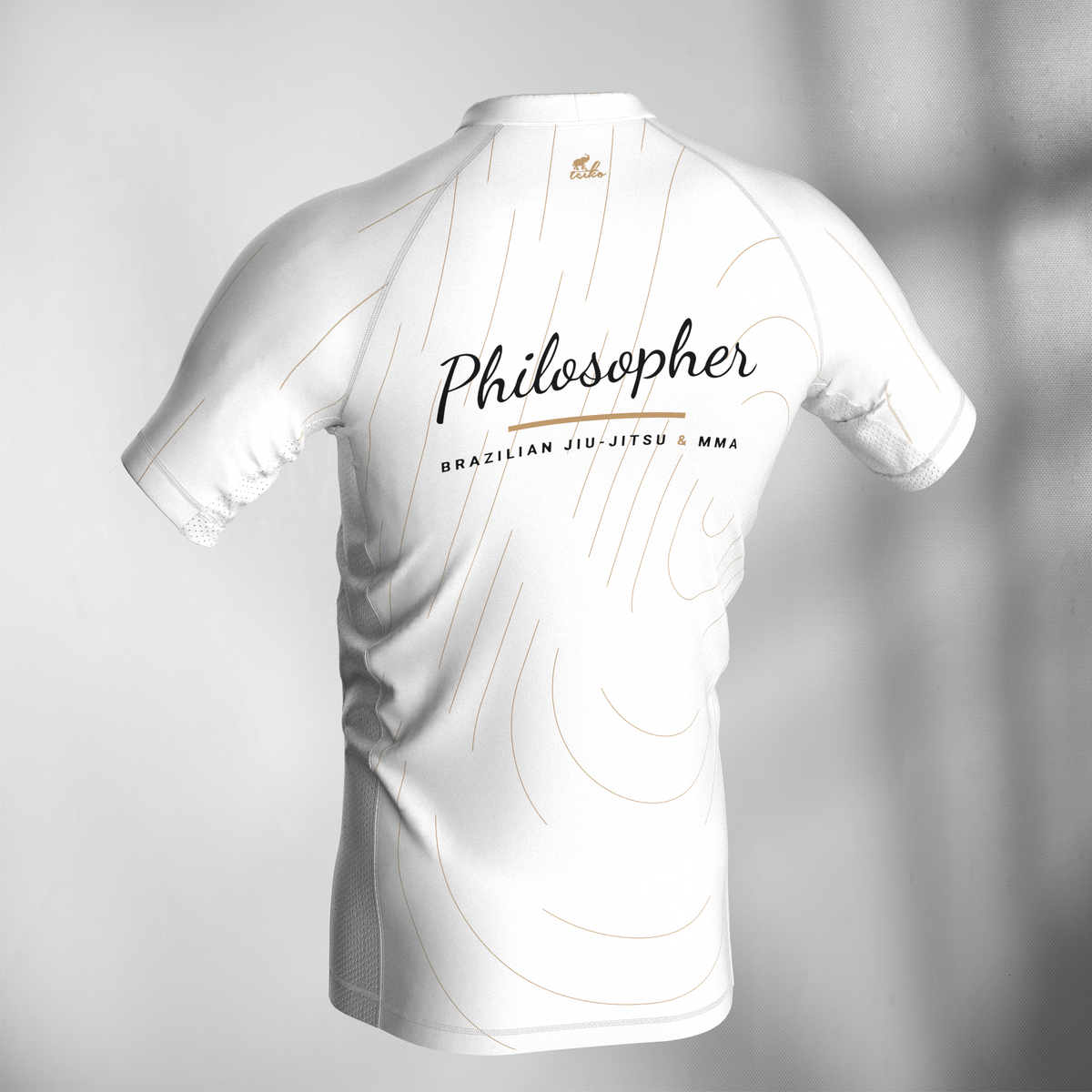 Rashguard "Philosopher BJJ White"