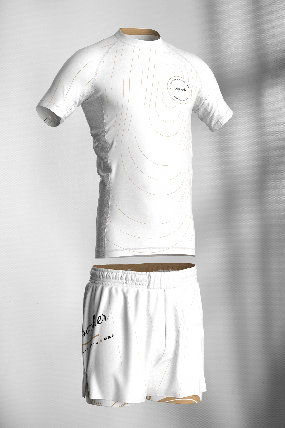 Grappling Set "Philosopher BJJ White"